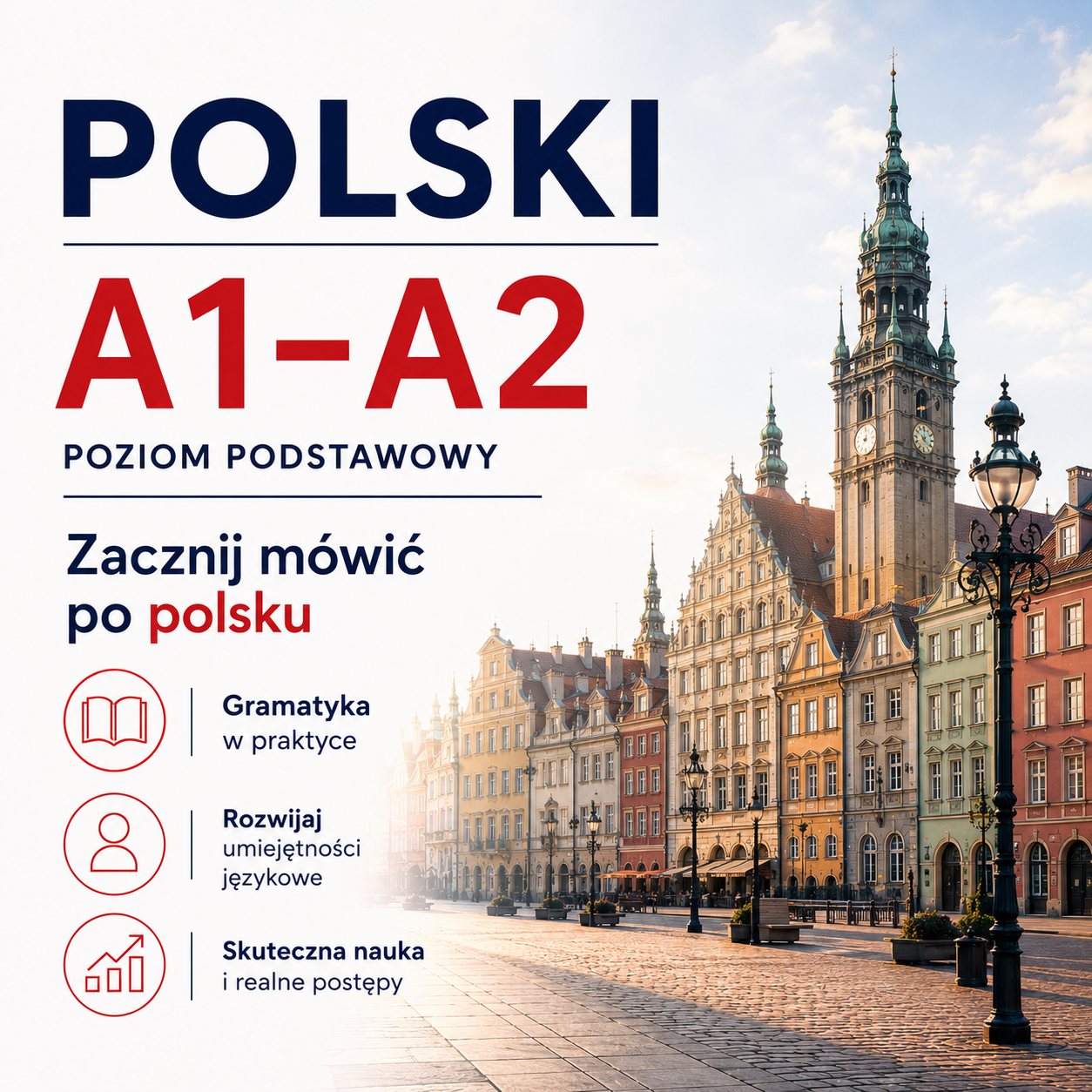 Kurs polskiego dla dorosłych (A1–A2)