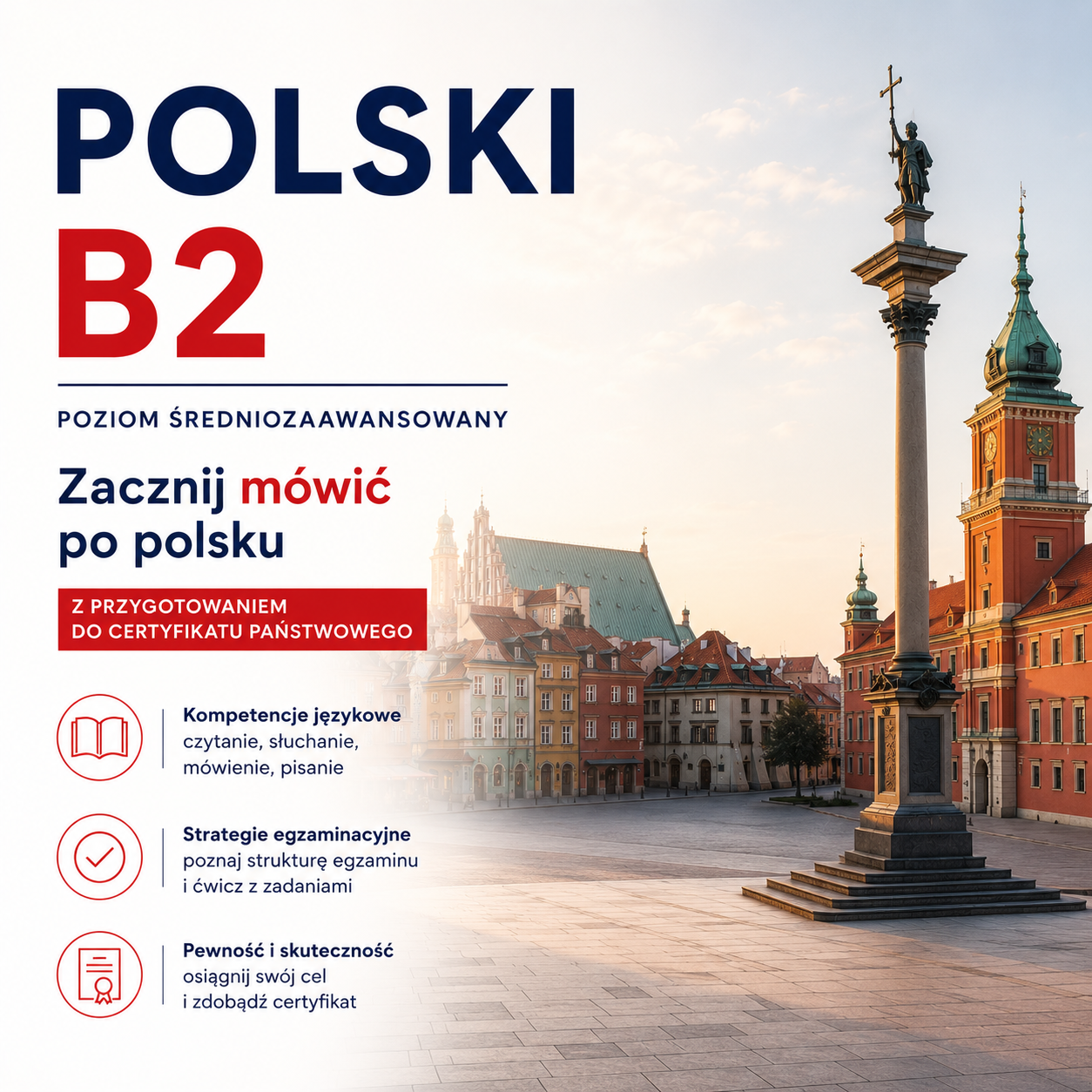 Kurs polskiego dla dorosłych (B2)